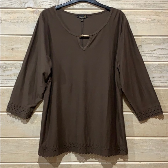 Tops - Brown Long Sleeve Top